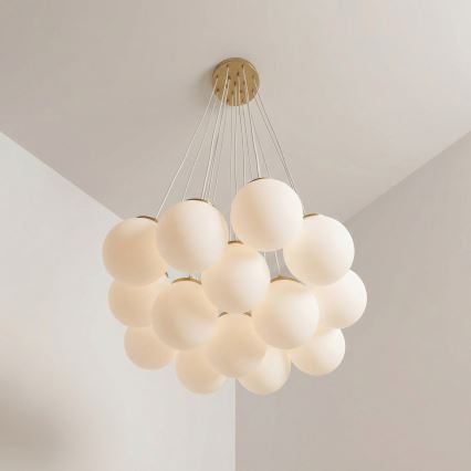 Brilagi - Люстра на тросе GLOBE 15xE14/15W/230V белая