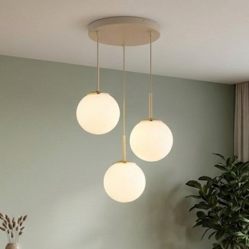 Brilagi - Люстра на тросе MILO ECRU 3xE27/60W/230V бежевый/золотой