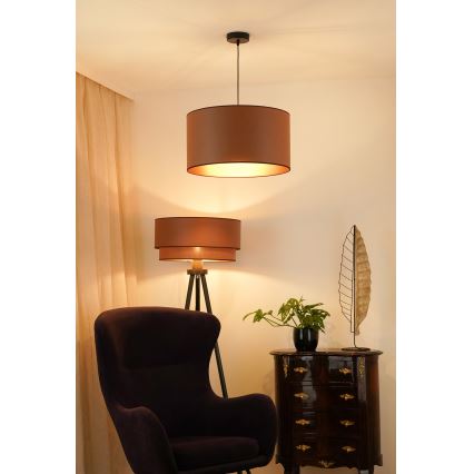Brilagi - Люстра на тросе OREGON ROLLER VEGE 1xE27/15W/230V диаметр 45 см коричневый