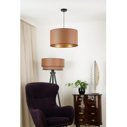 Brilagi - Люстра на тросе OREGON ROLLER VEGE 1xE27/15W/230V диаметр 45 см коричневый