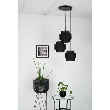 Brilagi - Люстра на тросе SPACE YUTE 3xE27/15W/230V черная