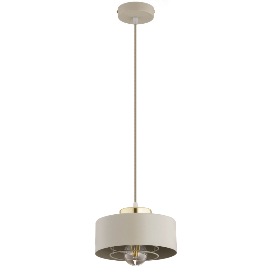Brilagi - Люстра на тросе SPRING 1xE27/60W/230V Ø 20 см бежевый/золотой
