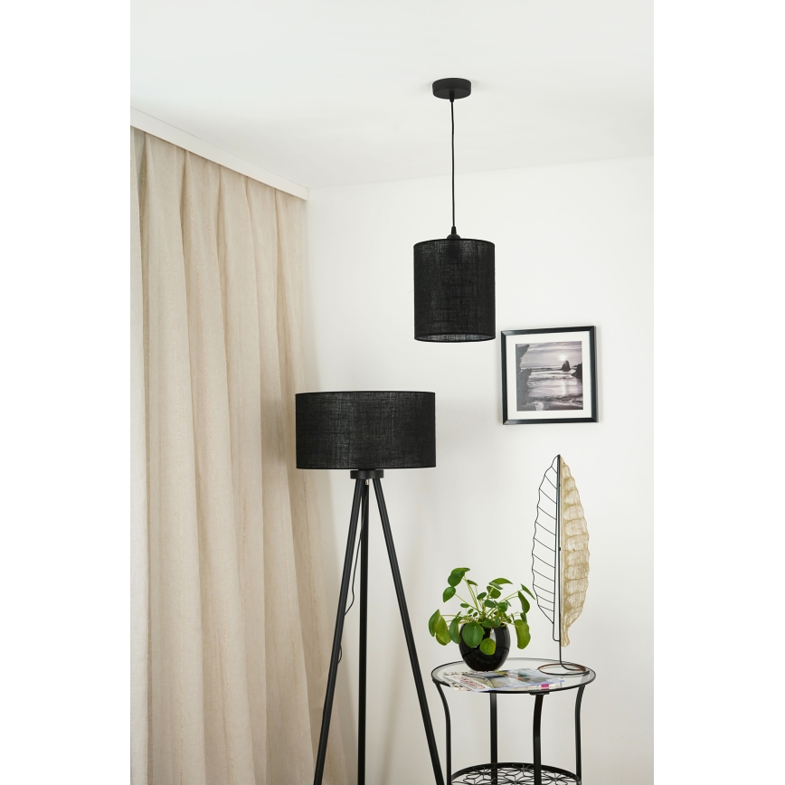 Brilagi - Люстра на тросе TUBES 1xE27/15W/230V диам. 20 см черная