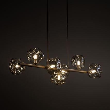 Brilagi - Люстра на тросе VULCANO 7xG9/8W/230V бежевая/дымчато-бежевая