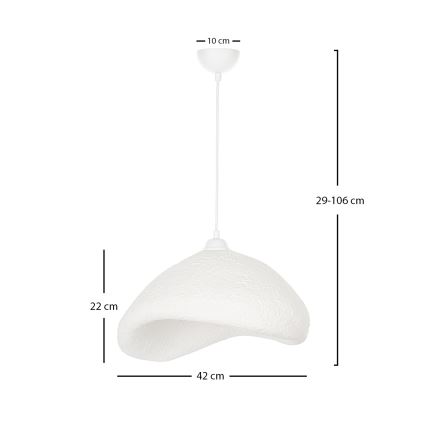 Brilagi - люстра на тросе WABI SABI 1xE27/40W/230V, диам. 42 см, белая