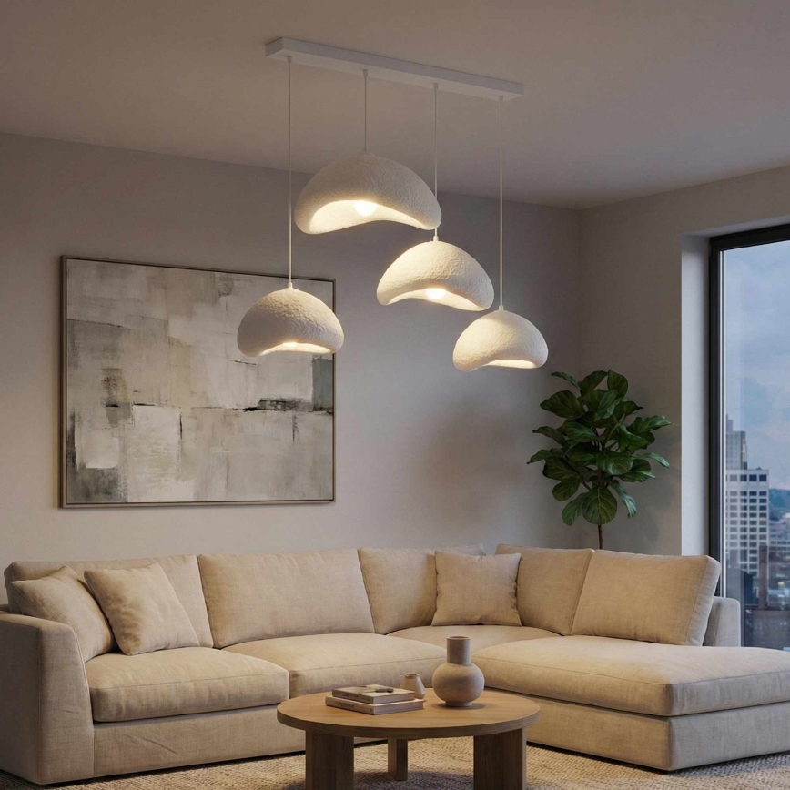 Brilagi - Люстра на тросе WABI SABI 4xE27/40W/230V белая