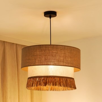 Brilagi - Люстра на тросе WINNETOU BOHO 1xE27/15W/230V диам. 45 см коричнево-кремовая