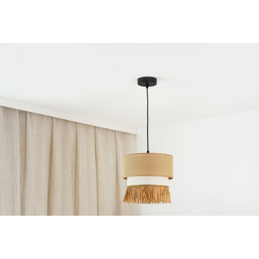 Brilagi - Люстра на тросе WINNETOU BOHO 1xE27/15W/230V диаметр 25 см коричневый/кремовый