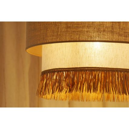 Brilagi - Люстра на тросе WINNETOU BOHO 1xE27/15W/230V диам. 45 см коричнево-кремовая