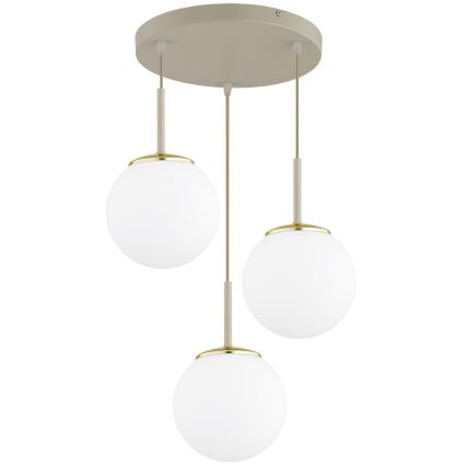 Brilagi - Люстра на тросі 3xE27/60W/230V бежева/золота