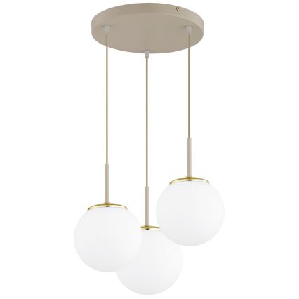 Brilagi - Люстра на тросі 3xE27/60W/230V бежева/золота