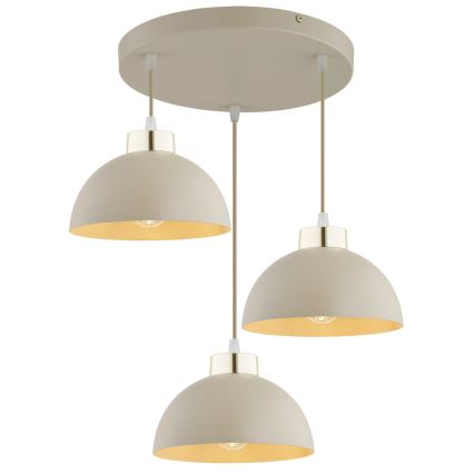 Brilagi - Люстра на тросі 3xE27/60W/230V бежева/золота