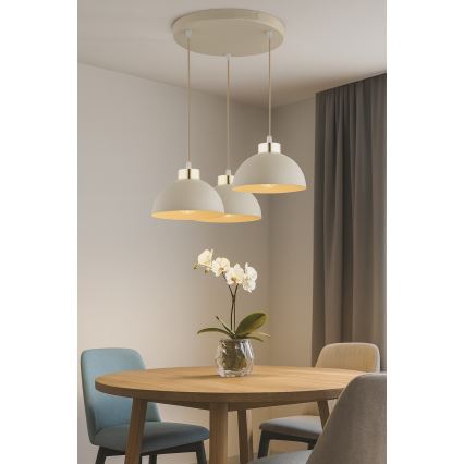 Brilagi - Люстра на тросі 3xE27/60W/230V бежева/золота