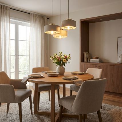 Brilagi - Люстра на тросі 3xE27/60W/230V бежево-золота