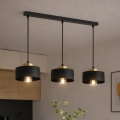 Brilagi - Люстра на тросі 3xE27/60W/230V чорна/золота