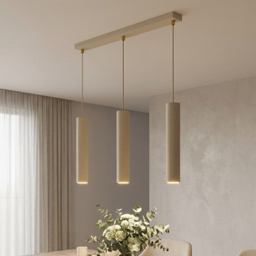 Brilagi - Люстра на тросі 3xGU10/15W/230V бежево-золота