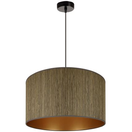 Brilagi - Люстра на тросі BOSTON ROLLER 1xE27/15W/230V діам. 45 см солом'яний коричневий/золотий