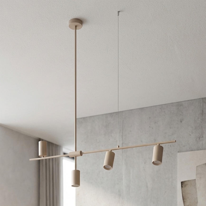 Brilagi - Люстра на тросі CRANE 4xGU10/30W/230V бежева