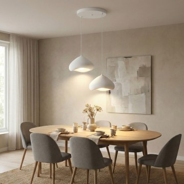 Brilagi - Люстра на тросі LORA 2xE27/40W/230V, діаметр 45 см, біла