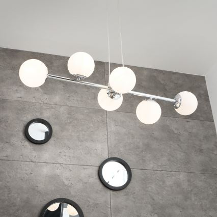 Brilagi - Люстра на тросі MALONY 6xE14/20W/230V блискучий хром