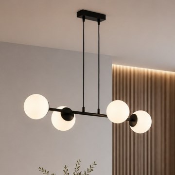 BRILAGI - Люстра на тросі MILO 4xE27/60W/230V чорна