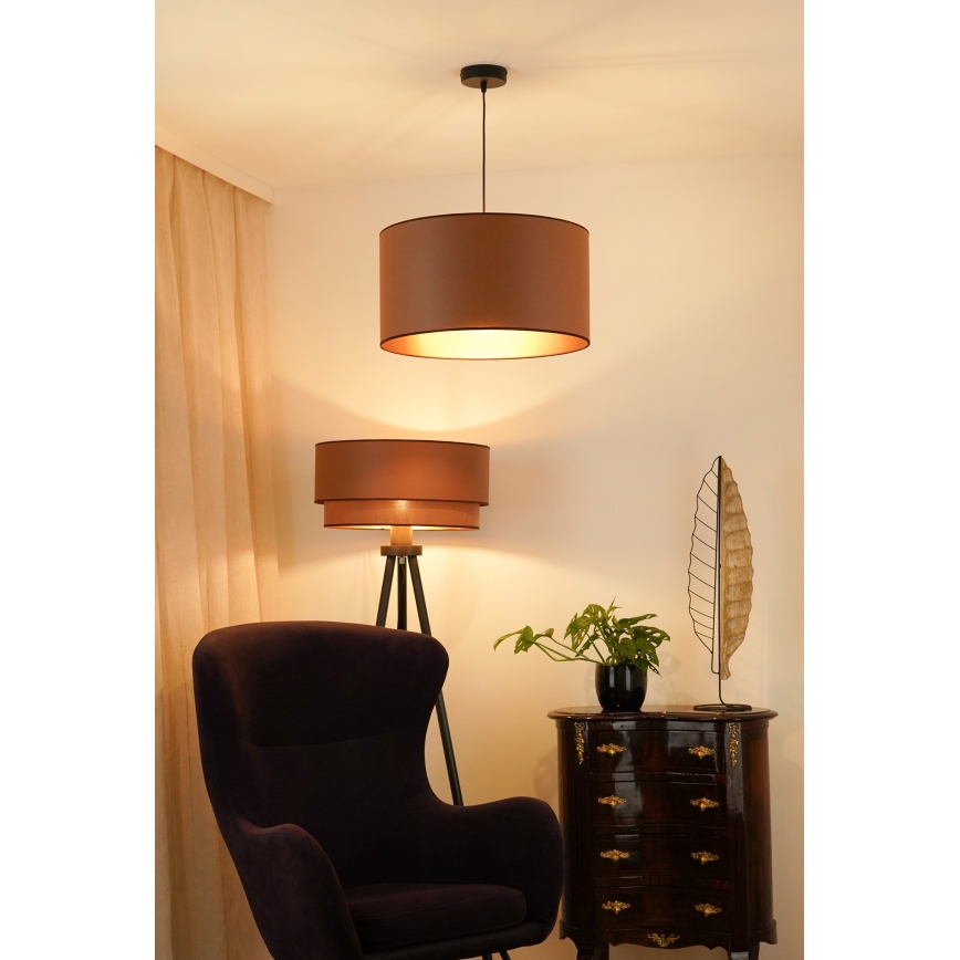 Brilagi - Люстра на тросі OREGON ROLLER VEGE 1xE27/15W/230V діам. 45 см коричневий