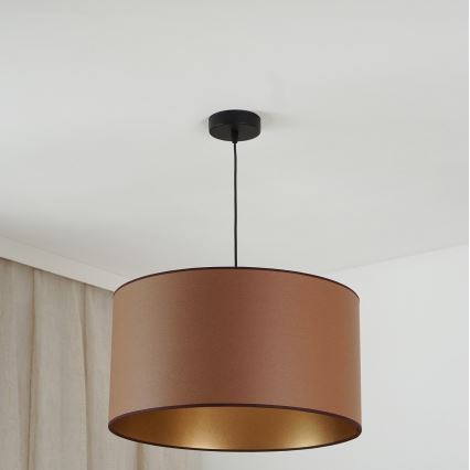 Brilagi - Люстра на тросі OREGON ROLLER VEGE 1xE27/15W/230V діам. 45 см коричневий