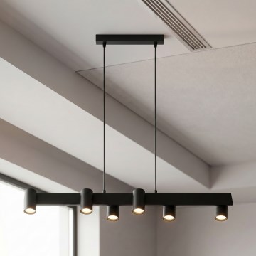BRILAGI - Люстра на тросі SELE 6xGU10/30W/230V чорна