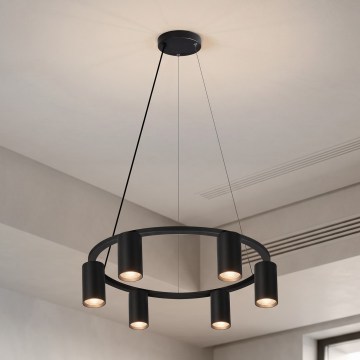 Brilagi - Люстра на тросі SELE 6xGU10/30W/230V чорна