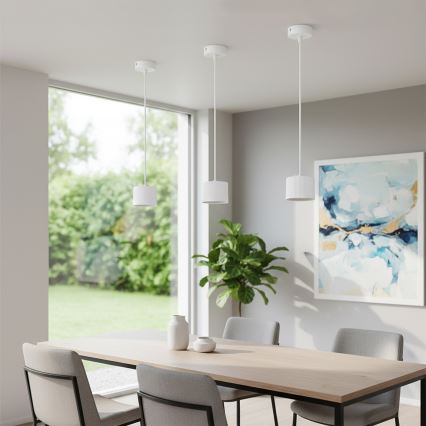 Брілагі - Люстра на тросі СТРІПІ 1xGX53/15W/230V біла