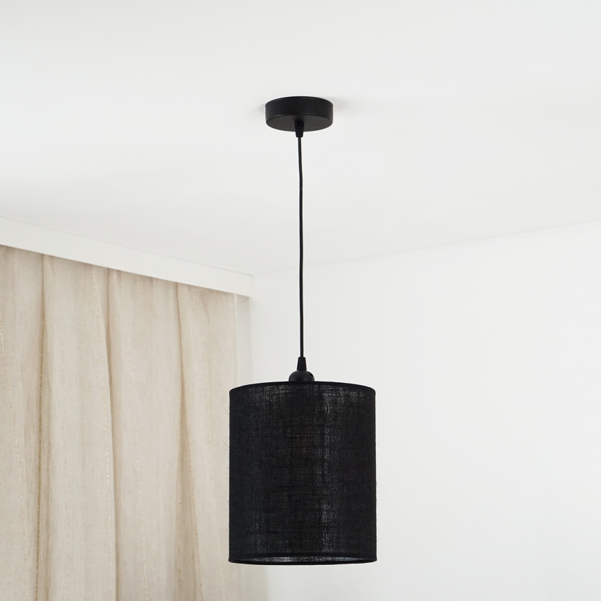 Brilagi - Люстра на тросі TUBES 1xE27/15W/230V діам. 20 см чорна