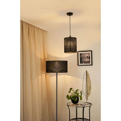 Brilagi - Люстра на тросі TUBES 1xE27/15W/230V діам. 20 см чорна