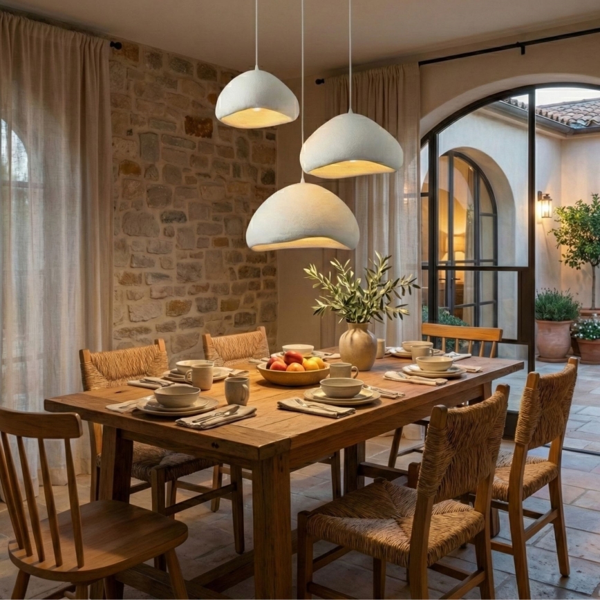 Brilagi - Люстра на тросі WABI SABI 3xE27/40W/230V діам. 82 см біла