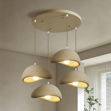 BRILAGI - Люстра на тросі WABI SABI 4xE27/60W/230V бежева