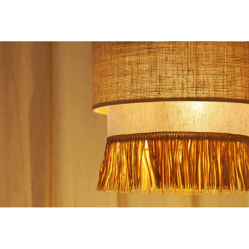 Brilagi - Люстра на тросі WINNETOU BOHO 1xE27/15W/230V діам. 25 см коричнево-кремова