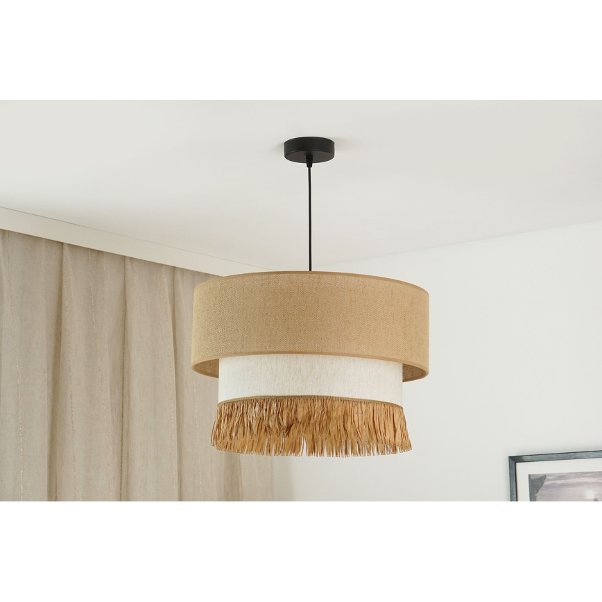 Brilagi - Люстра на тросі WINNETOU BOHO 1xE27/15W/230V діам. 45 см коричнево-кремова