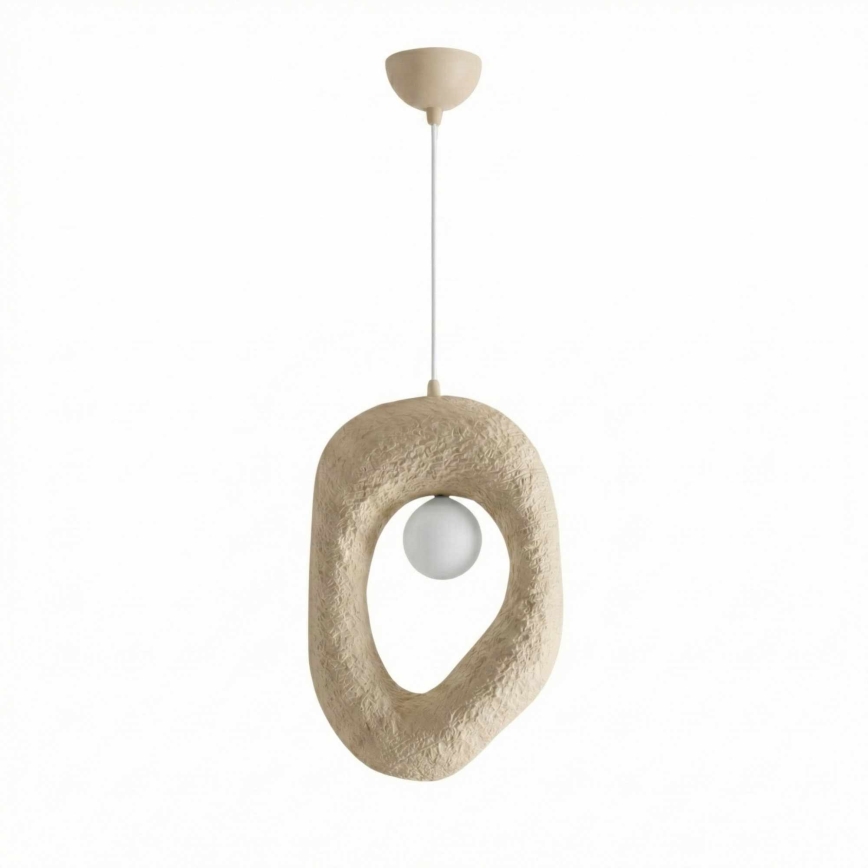 Брілагі - Люстра на тросі ЗОГА 1xE27/40W/230V кремова