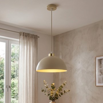 Brilagi - Люстра на кабелі 1xE27/60W/230V діам. 30 см бежева/золота