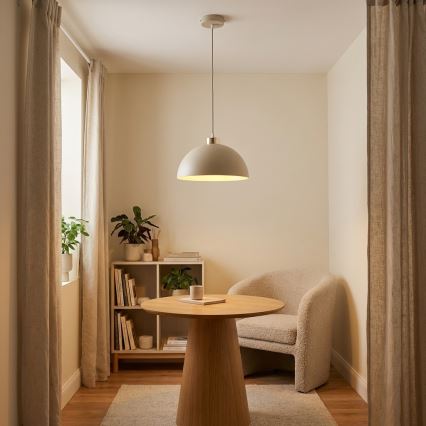 Brilagi - Люстра на кабелі 1xE27/60W/230V діам. 30 см бежева/золота