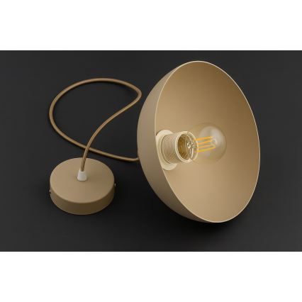 Brilagi - Люстра на кабелі 1xE27/60W/230V діам. 30 см бежева/золота