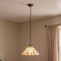 Brilagi - люстра Тиффани с витражным плафоном на цепи FOLIA 1xE27/60W/230V Ø 40 см