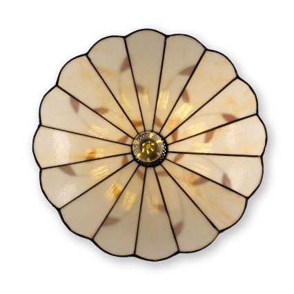 Brilagi - люстра Тиффани с витражным плафоном на цепи FOLIA 1xE27/60W/230V Ø 40 см