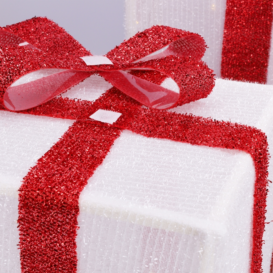 Brilagi - НАБІР 3x LED Зовнішня різдвяна прикраса LED/2,6W/3xAA IP44 подарунки