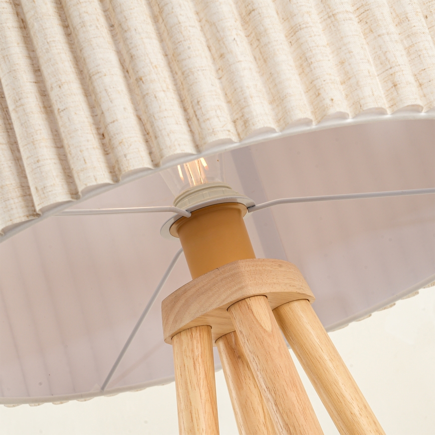 Brilagi - Напольная лампа NORDIC WAVE 1xE27/15W/230V дерево/лён