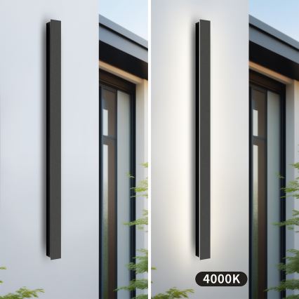 Brilagi - LINEAR LED наружный настенный светильник, 22 Вт/230 В, 4000 K, IP65, 100 см, черный