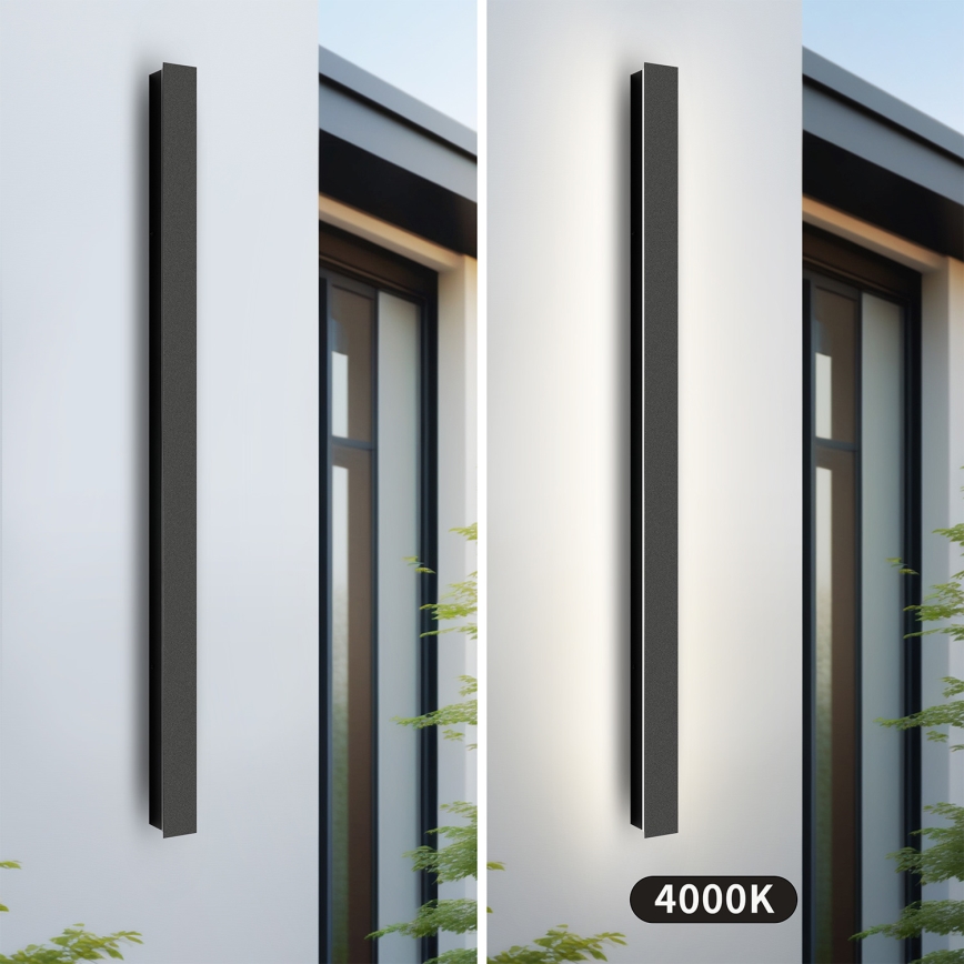 Brilagi - LINEAR LED наружный настенный светильник, 22 Вт/230 В, 4000 K, IP65, 100 см, черный