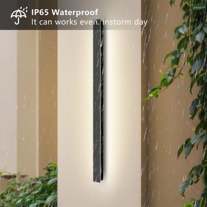 Brilagi - LINEAR LED наружный настенный светильник, 22 Вт/230 В, 4000 K, IP65, 100 см, черный