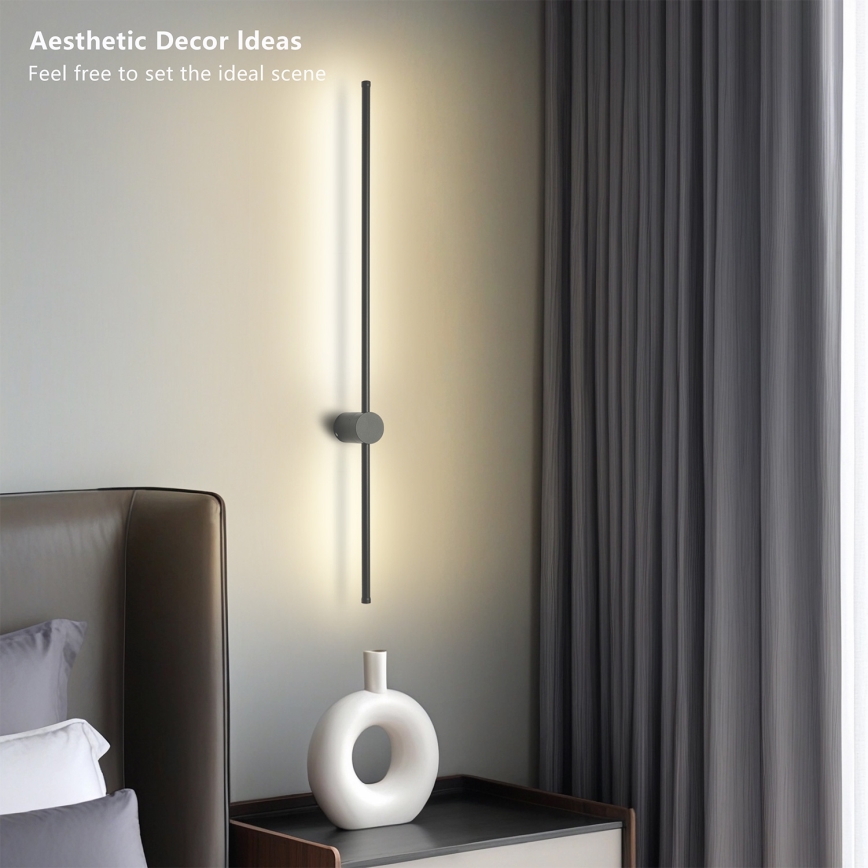 Brilagi - наружный настенный светильник AURA LED, 20 Вт, 230 В, 3000 К, IP54, 97 см, антрацит, CRI 90