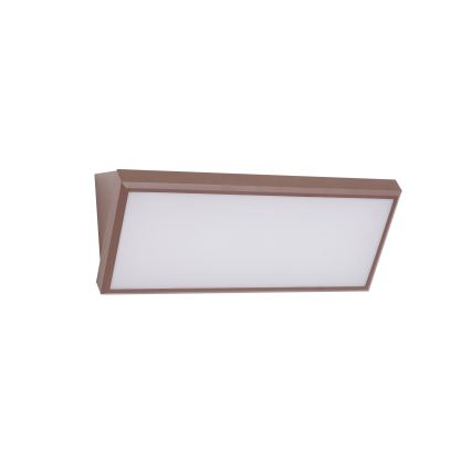 Brilagi - светодиодный уличный настенный светильник с датчиком TRIANGLE LED/42 Вт/230 В, 45 см, коричневый, IP65