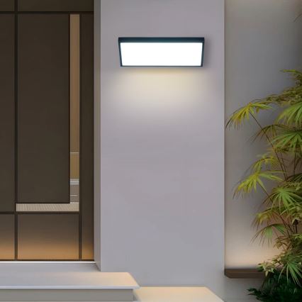 Brilagi - LED уличный настенный светильник TRIANGLE LED/42Вт/230В 45 см черный IP65